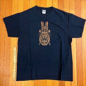 Gildan Ultra Cotton Black Graphic Tee Large